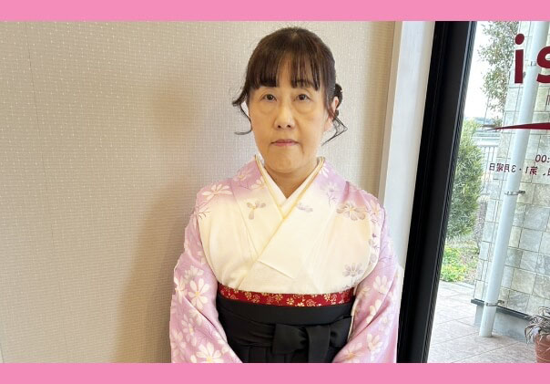 セットと袴着付け